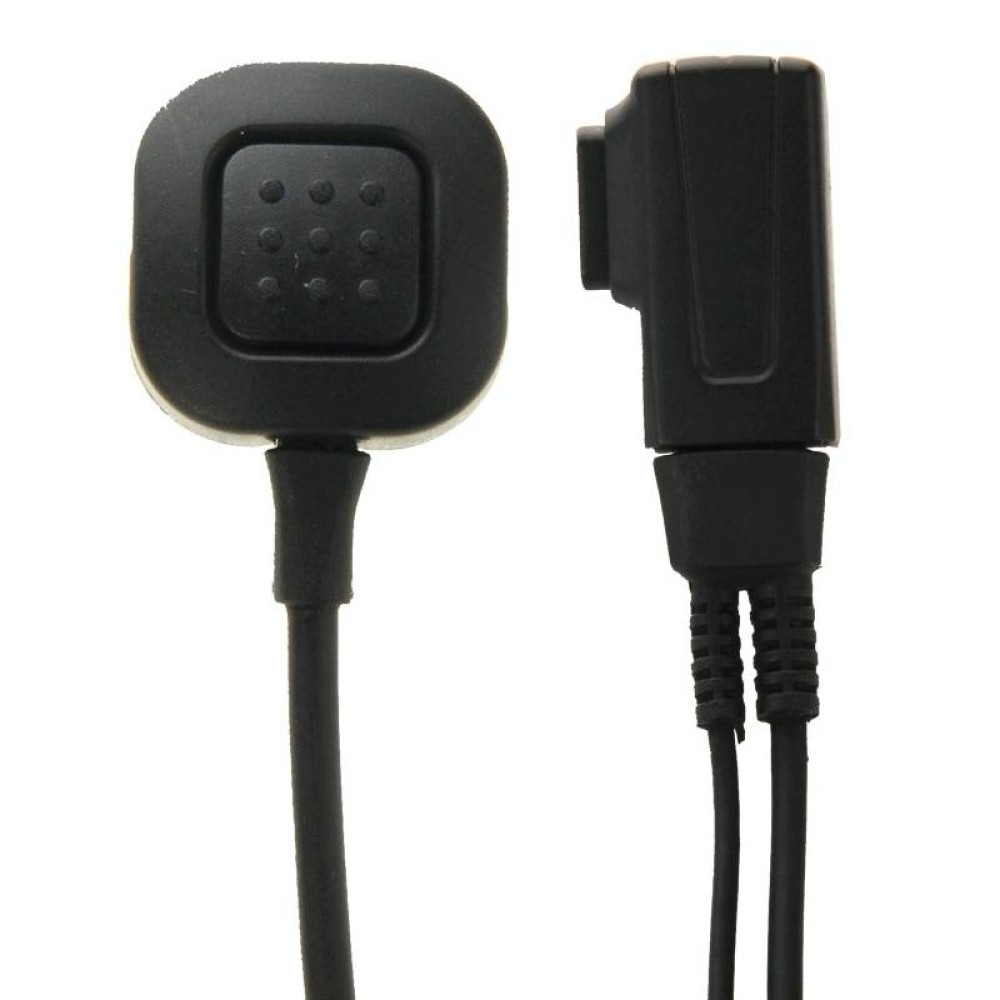 Handheld Transceiver Earpiece Headset for Walkie Talkies, 3.5mm + 2.5mm Plug(Black)