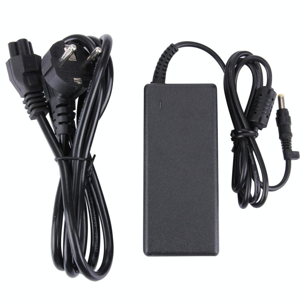 EU Plug AC Adapter 18.5V 3.5A 65W for HP COMPAQ Notebook, Output Tips: 4.8 x 1.7mm(Black)