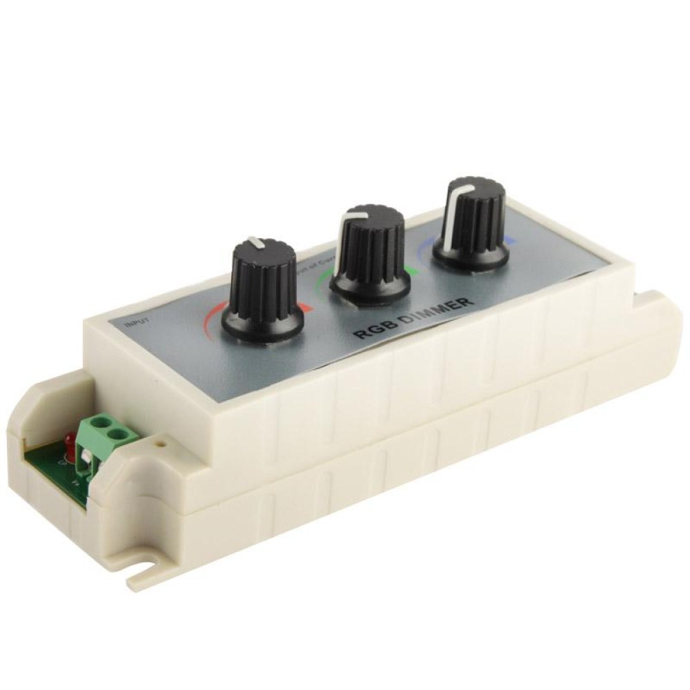 3 Channel RGB LED Dimmer Controller for LED Light Strip DC12-24V, Output Current: 3A