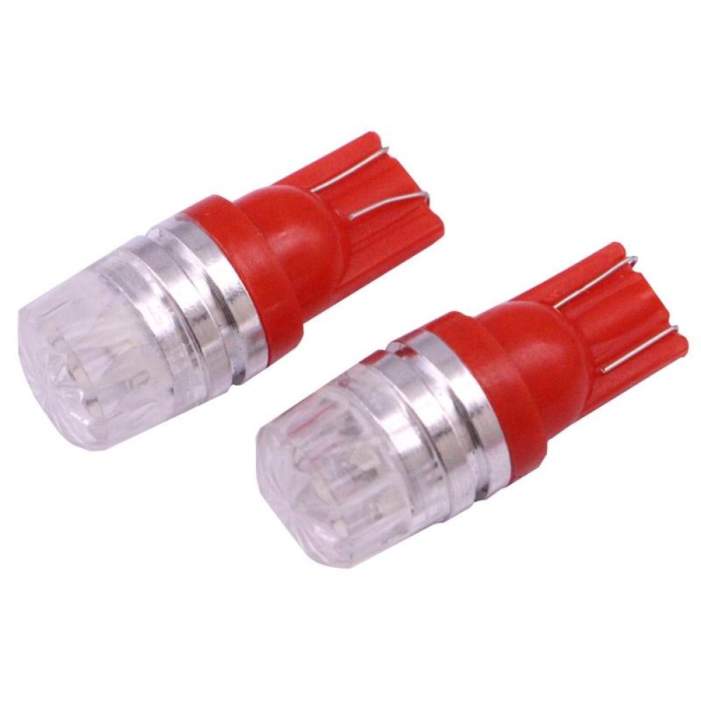 2 PCS T10 1.5W 60LM 1 LED Red COB LED Brake Light for Vehicles, DC12V(Red)