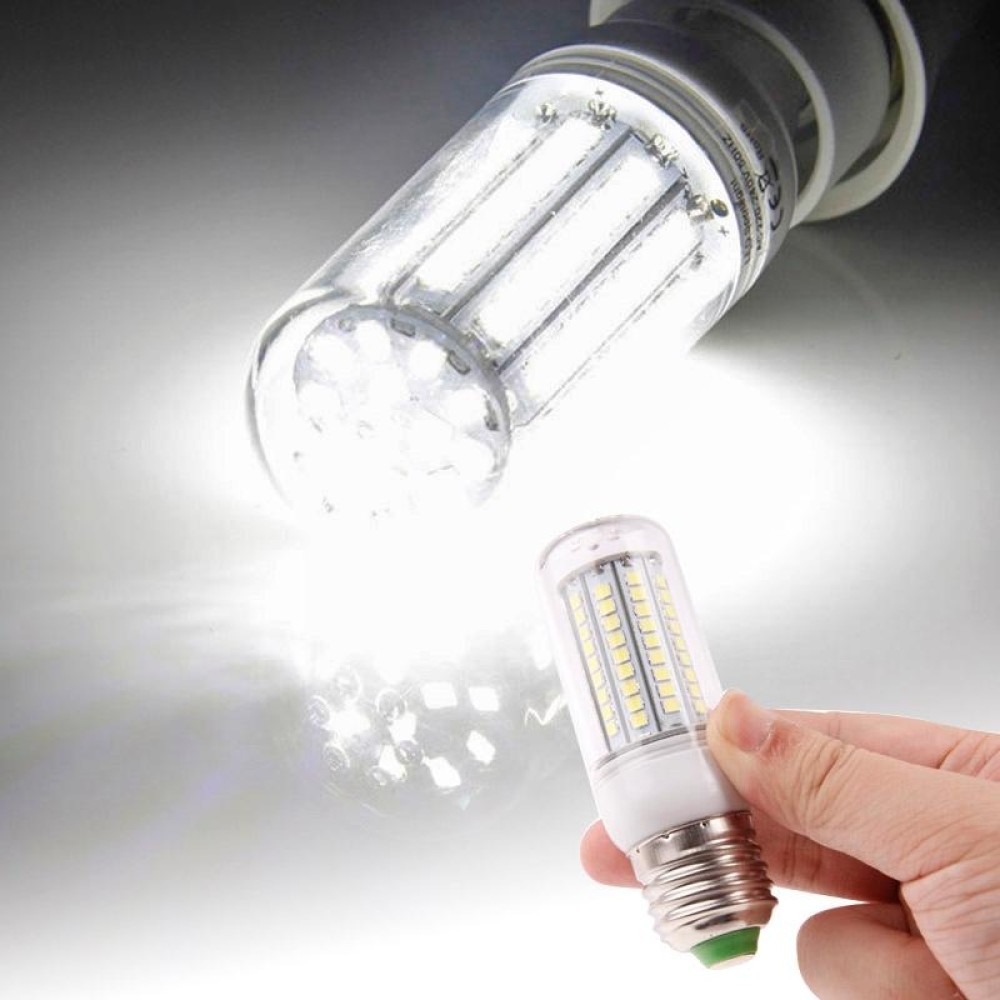 E27 8.0W 420LM Corn Light Lamp Bulb, 102 LED SMD 2835, White Light, AC 220V, with Transparent Cover