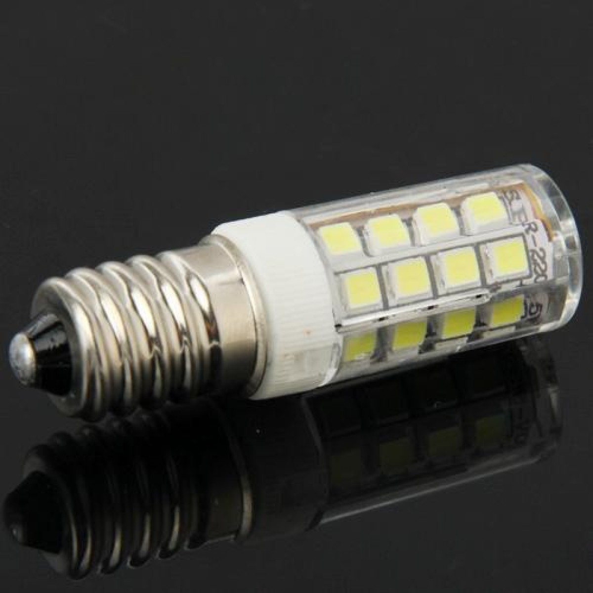 E14 3W 200LM  Corn Light Bulb, 26 LED SMD 2835, White Light, AC 220V