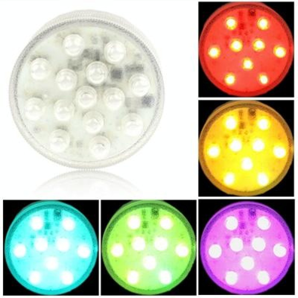 14 LED Multi Color Light with Remote Control(Silver)