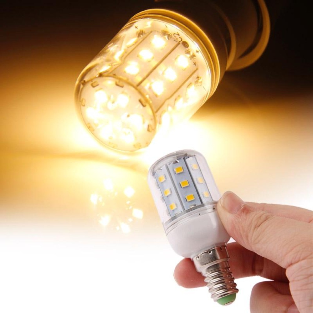 E14 4W Corn Light Bulb, 30 LED SMD 2835, Warm White Light, AC 220V