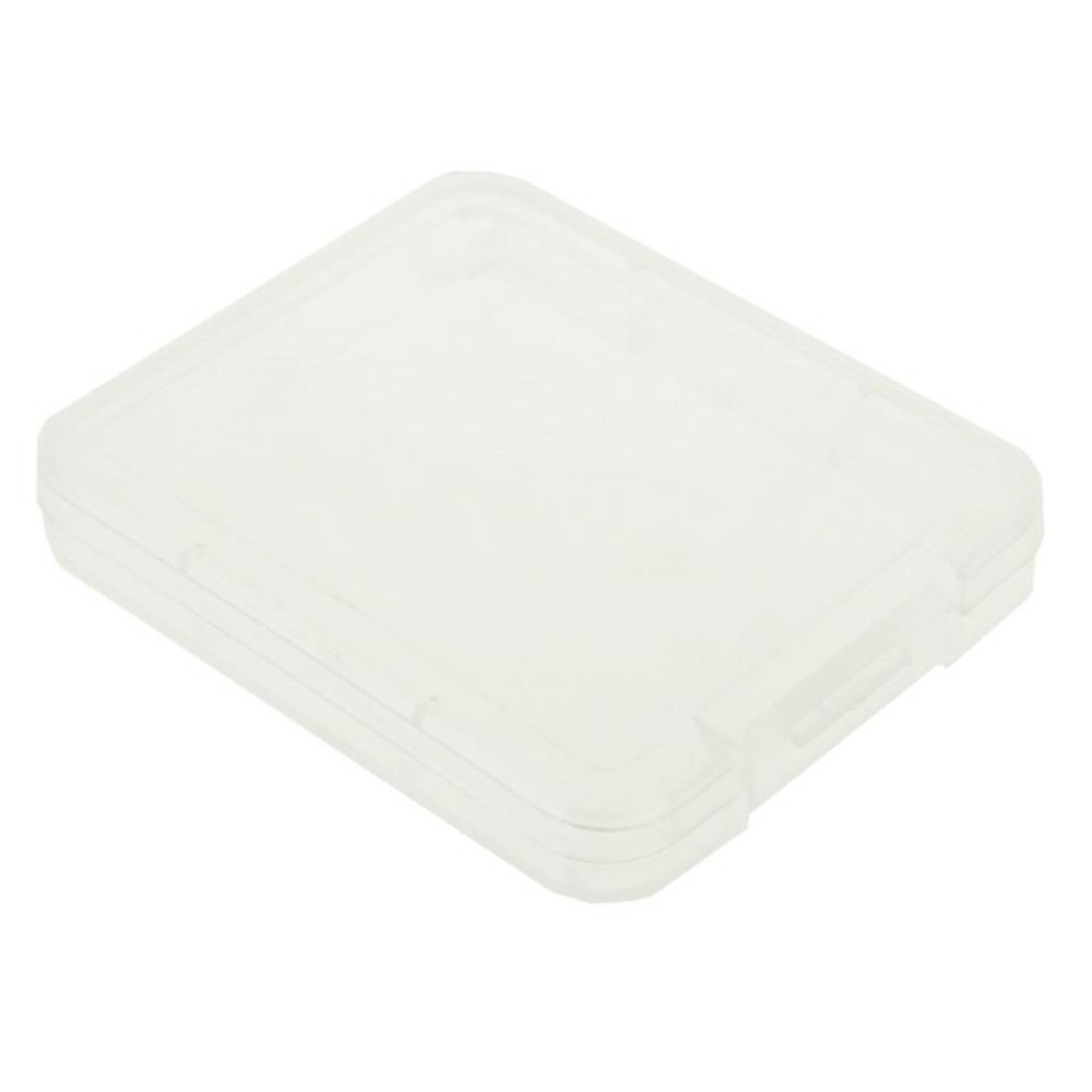 100Pcs Transparent Plastic Storage Card Box for Compact Flash Card / CF Card(Transparent)