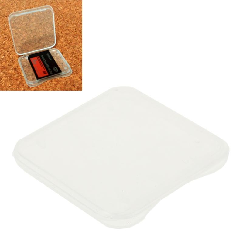 100Pcs Transparent Plastic Storage Card Box for MS Duo Card, SD Card
