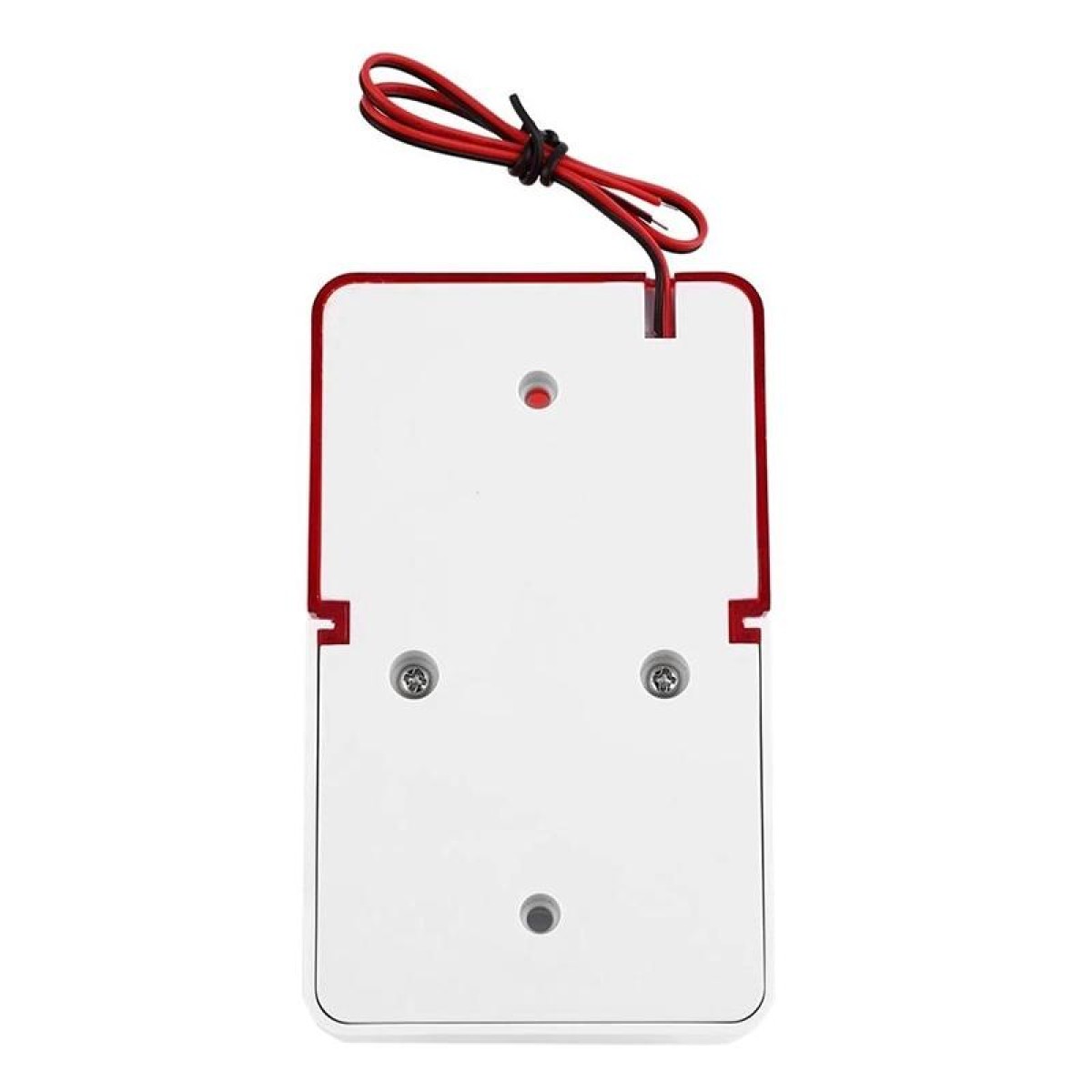 Mini Wired Red Strobe Siren for Burglar Security Alarm(White)
