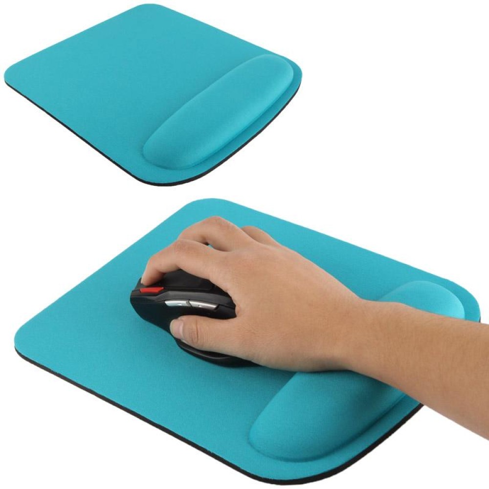 Cloth Gel Wrist Rest Mouse Pad(Blue)