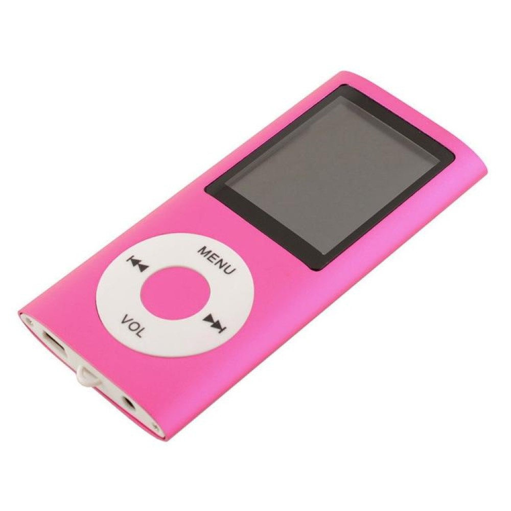 1.8 inch TFT Screen Metal MP4 Player with TF Card Slot, Support Recorder, FM Radio, E-Book and Calendar(Magenta)