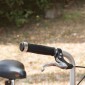 OQSPORT 2 PCS Bike Hand Grips Covers Bilateral Lock MTB Bicycle Anti-slip Handlebar Grips(Silver)