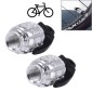 4 PCS Universal Grenade Shaped Bicycle Tire Valve Caps(Silver)
