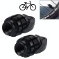 4 PCS Universal Grenade Shaped Bicycle Tire Valve Caps(Black)