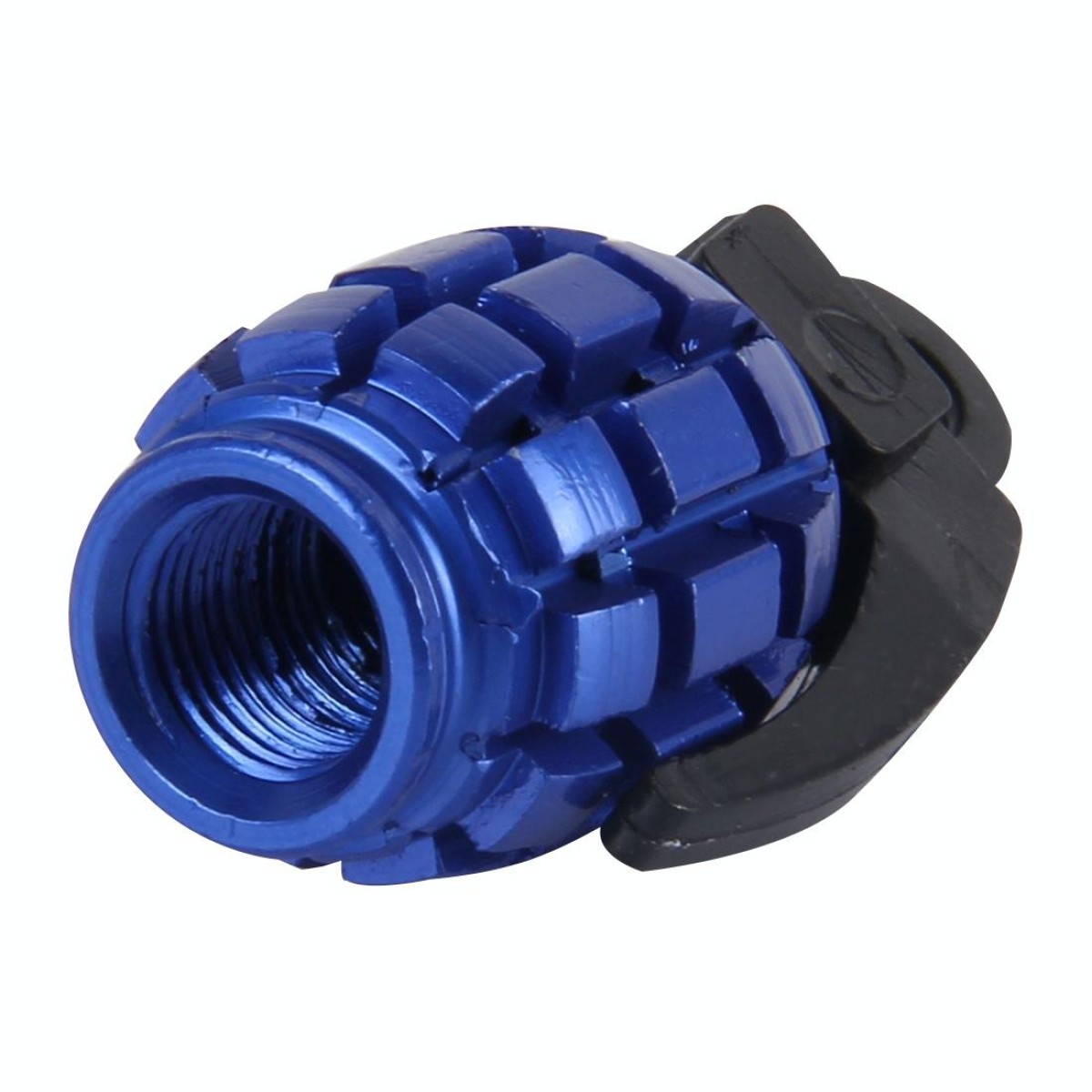 4 PCS Universal Grenade Shaped Bicycle Tire Valve Caps(Blue)
