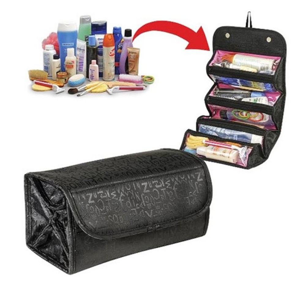 Multifunctional Cosmetic Bag Make Up Organizer(Black)