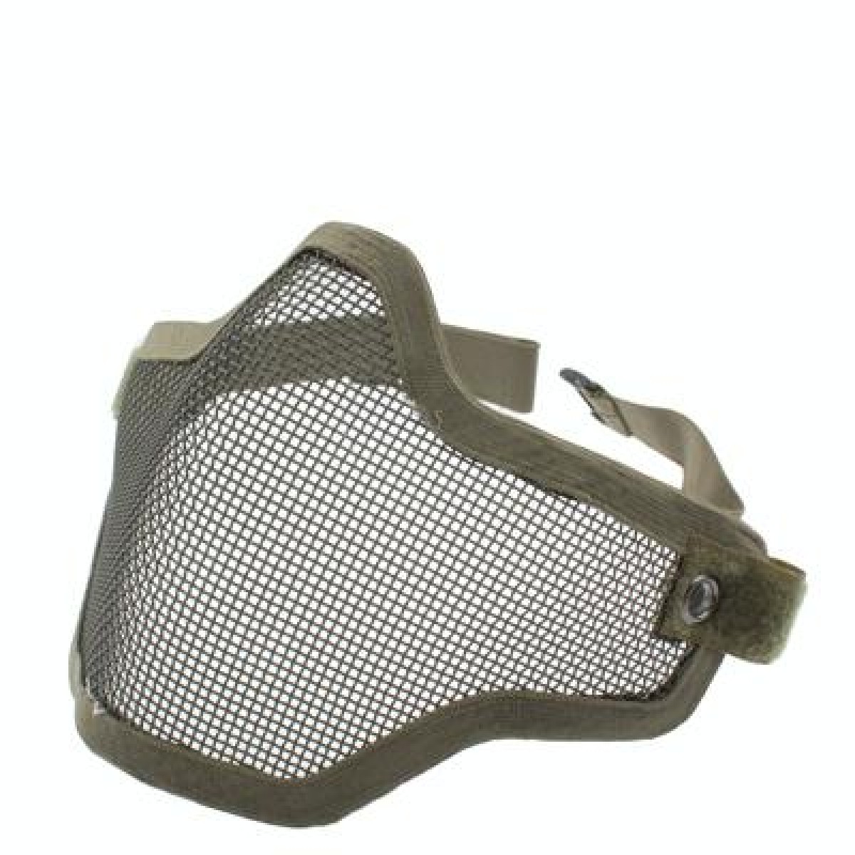 Half Face Net Mesh Style Protection Mask with Elastic Strap(Army Green)