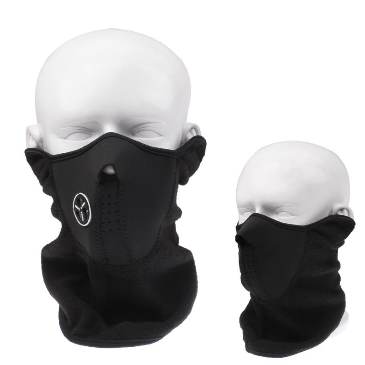 Outdoor Ventilation Prevention Half Face Mask(Black)
