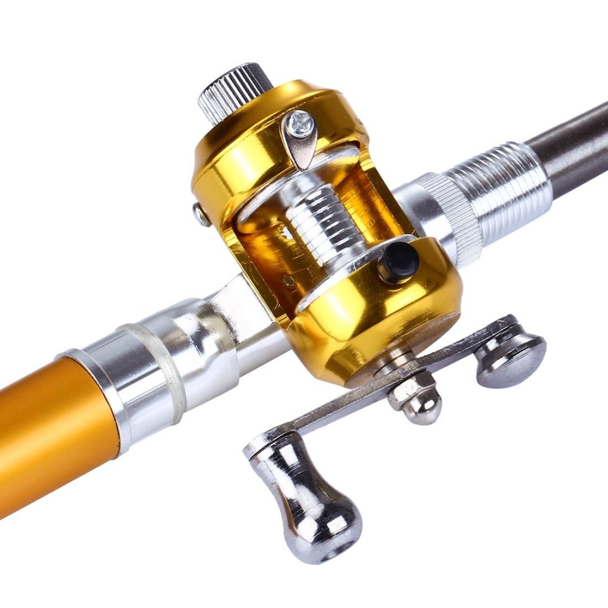 Flywheel Pen Style Fishing Rod(Gold)