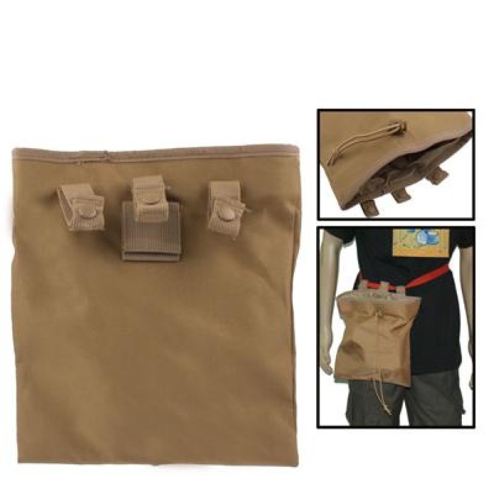 Rigid Military Rapid Dump Cartridge Pouch Collection Bag Tool Kit with Waterproof Nylon Coating(Yellowish Brown)