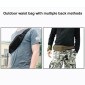 Multifunctional Outdoor Sports Running Waist Pack for Men As Fanny Pack Bum Bag Hip Money Belt(Black)