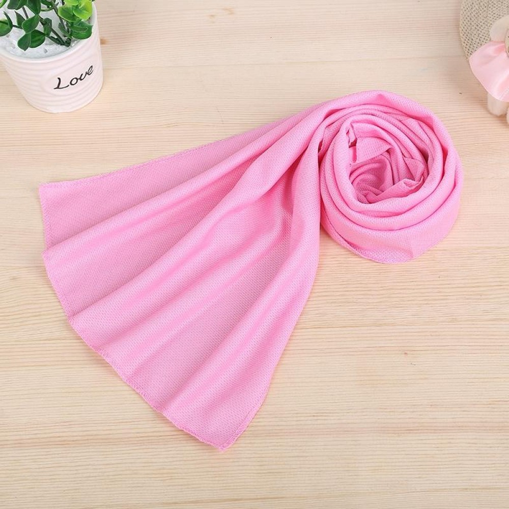 Outdoor Sports Portable Cold Feeling Prevent Heatstroke Ice Towel, Size: 30*80cm(Pink)