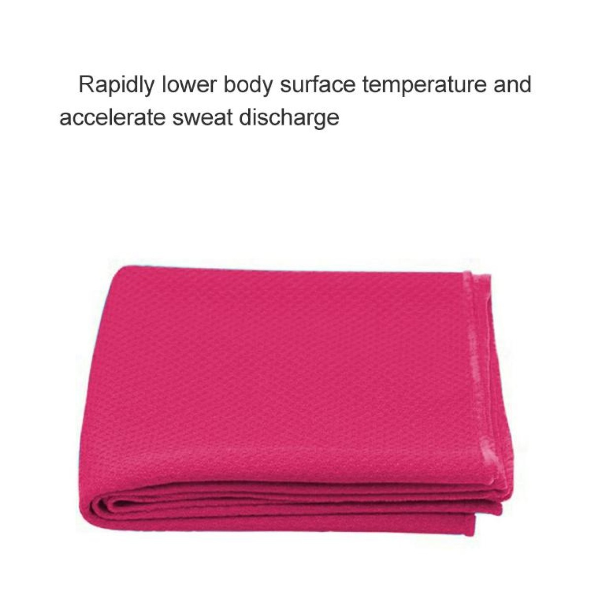 Outdoor Sports Portable Cold Feeling Prevent Heatstroke Ice Towel, Size: 30*80cm(Magenta)