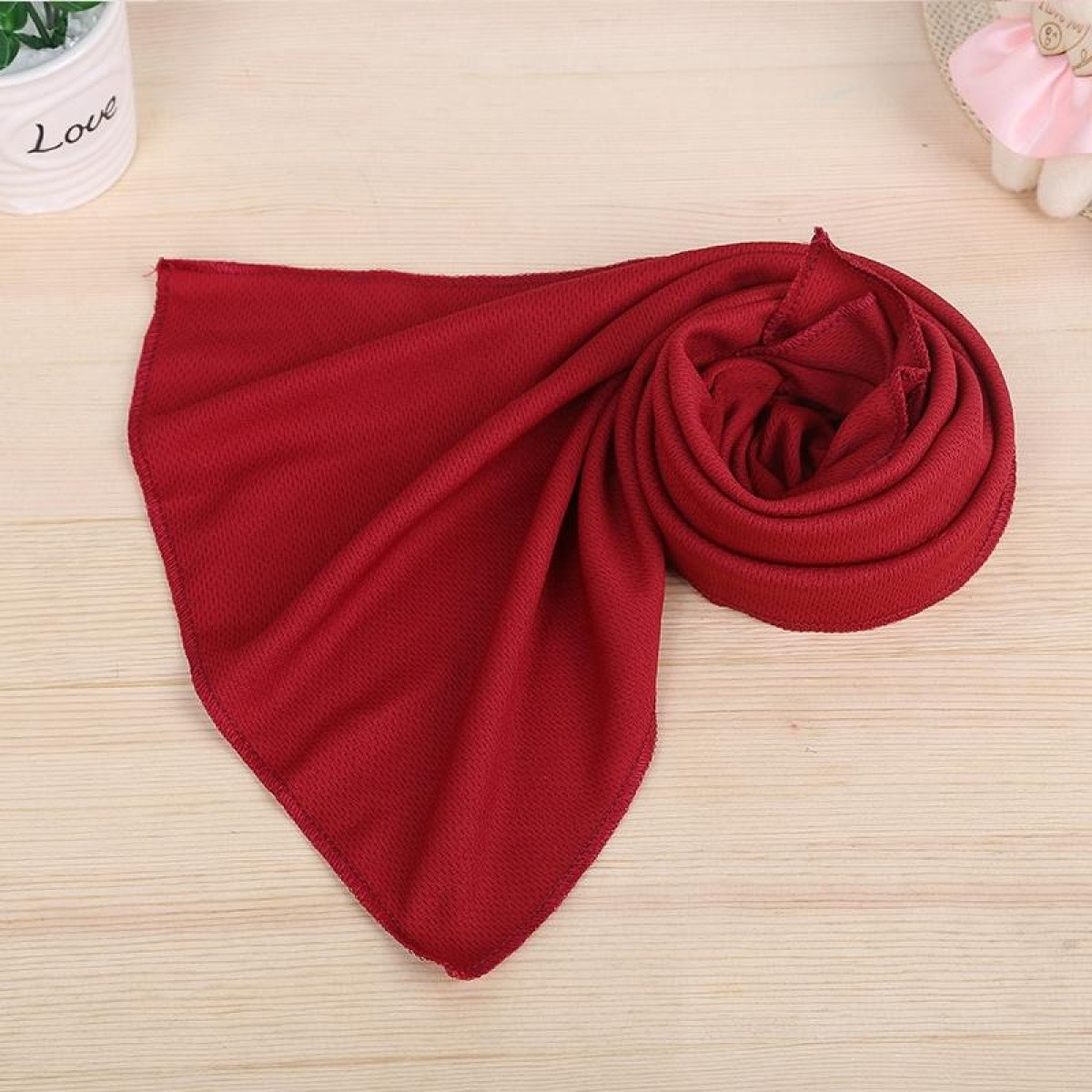 Outdoor Sports Portable Cold Feeling Prevent Heatstroke Ice Towel, Size: 30*80cm(Red)
