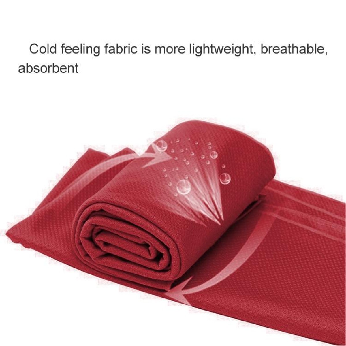 Outdoor Sports Portable Cold Feeling Prevent Heatstroke Ice Towel, Size: 30*80cm(Red)