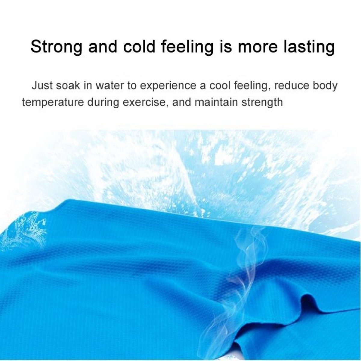 Outdoor Sports Portable Cold Feeling Prevent Heatstroke Ice Towel, Size: 30*80cm(Yellow)