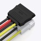 4 Pin IDE to Serial ATA SATA Power Cable Adapter (15cm), Material: Al+Mg