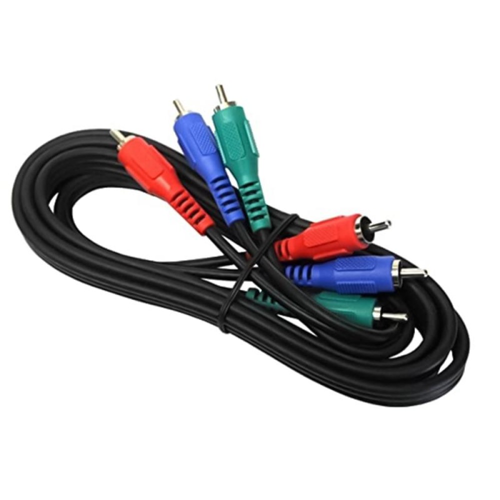 AV 3 RGB Male To 3 RGB Male Cable, Length: 1.5m