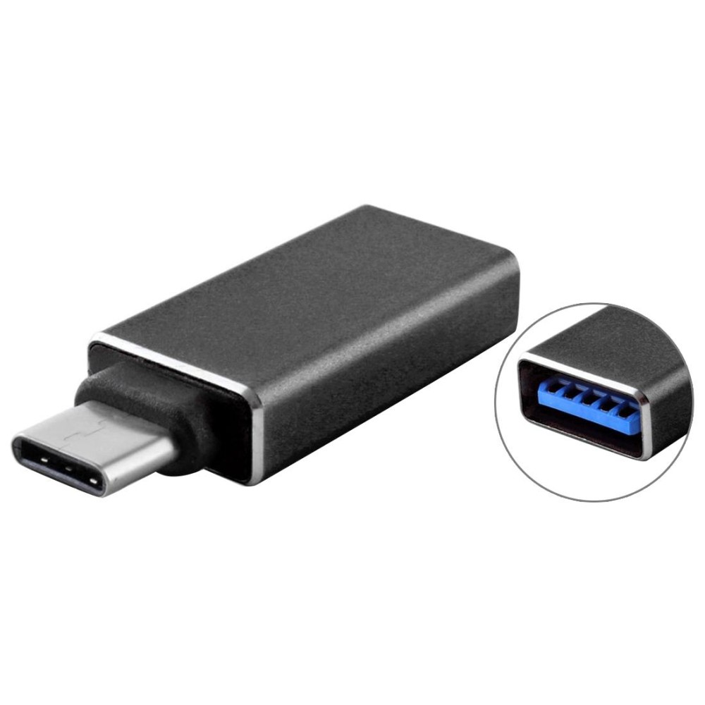 USB 3.0 to USB-C / Type-C 3.1 Converter Adapter For MacBook 12 inch, Chromebook Pixel 2015(Black)