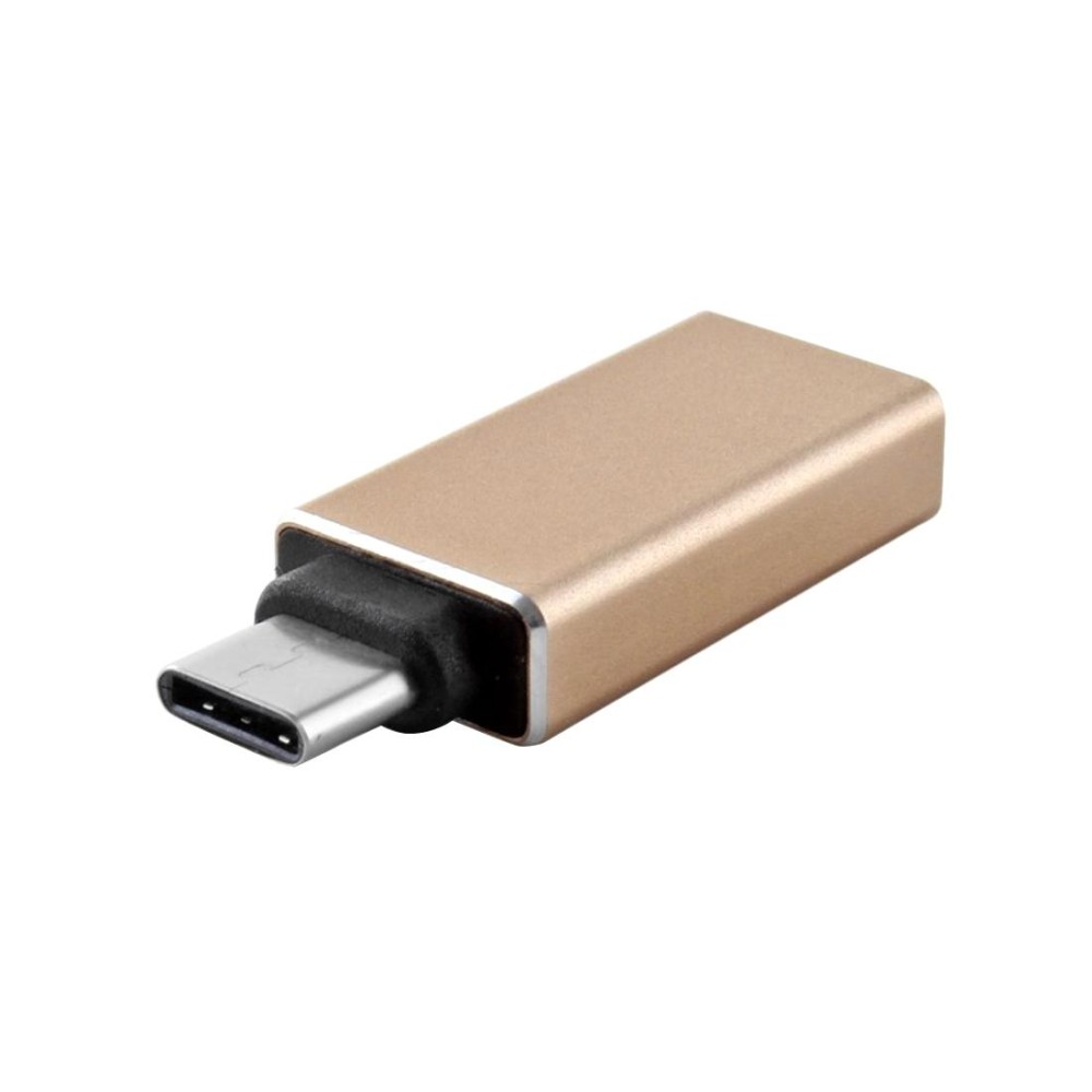 USB 3.0 to USB-C / Type-C 3.1 Converter Adapter, For MacBook 12 inch, Chromebook Pixel 2015(Gold)