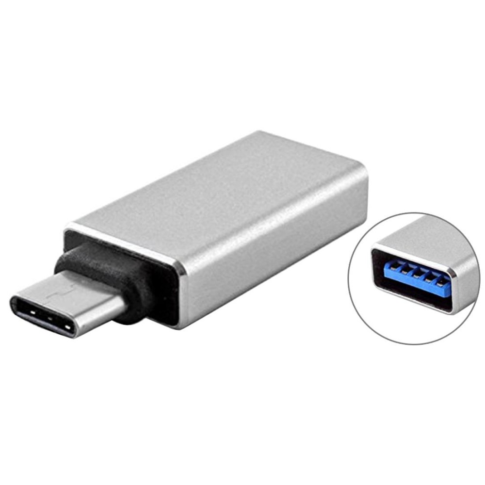 USB 3.0 to USB-C / Type-C 3.1 Converter Adapter(Silver)
