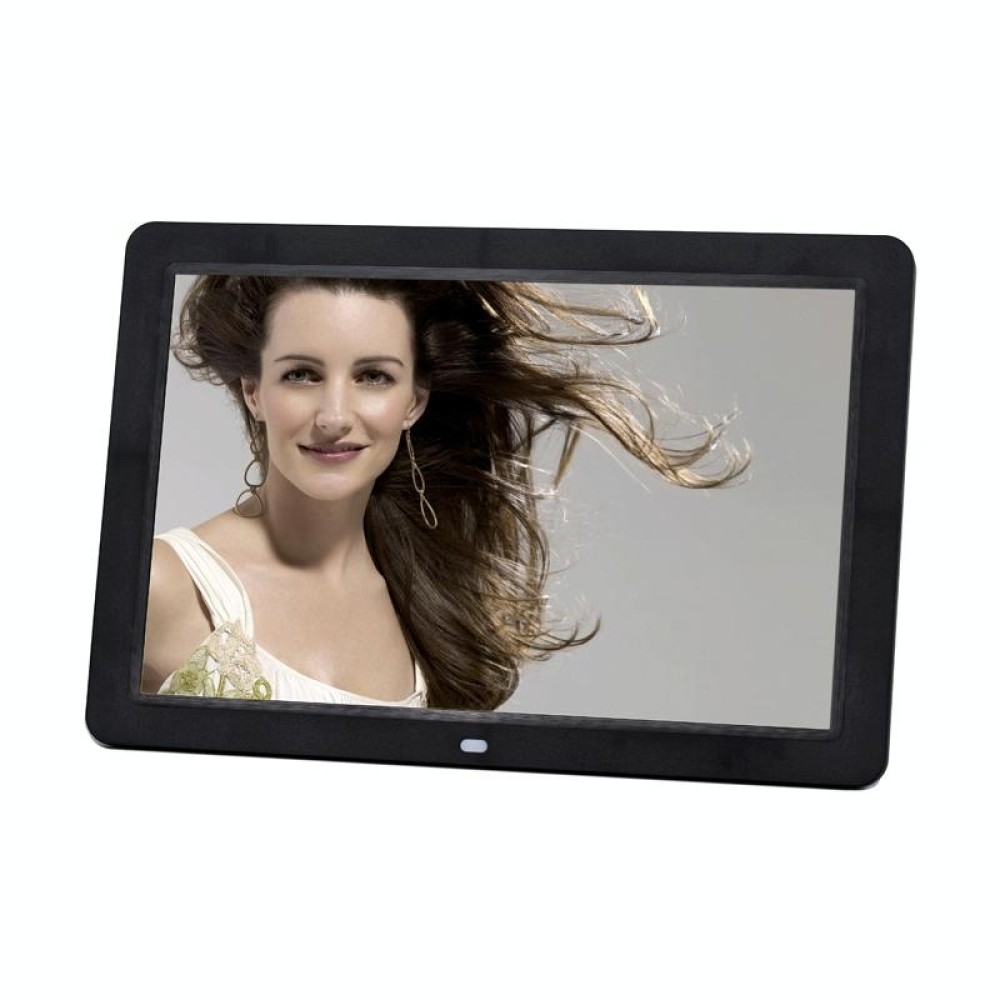 12.0 Inch LED Display Multi-media Digital Photo Frame with Holder / Music & Movie Player / Remote Control Function, Support USB / SD, Built in Stereo Speaker(Black)