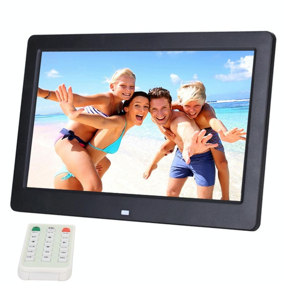 10.1 inch HD Wide Screen Digital Photo Frame with Holder & Remote Control, Allwinner E200, Alarm Clock / MP3 / MP4 / Movie Player(Black)