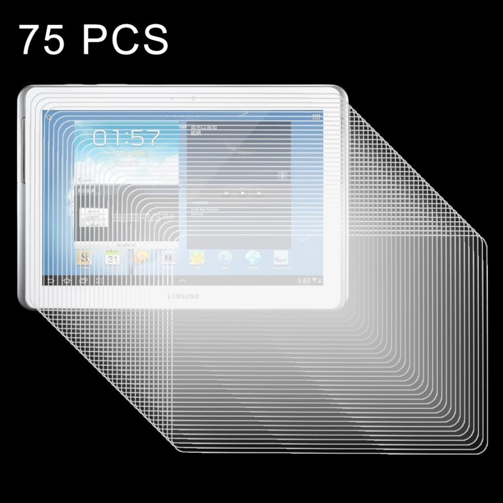 75 PCS 0.4mm 9H+ Surface Hardness 2.5D Tempered Glass Film for Galaxy Note 10.1 / N8000