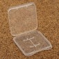 100 PCS Transparent Plastic Storage Card Box for Micro SD Card (TF Card)