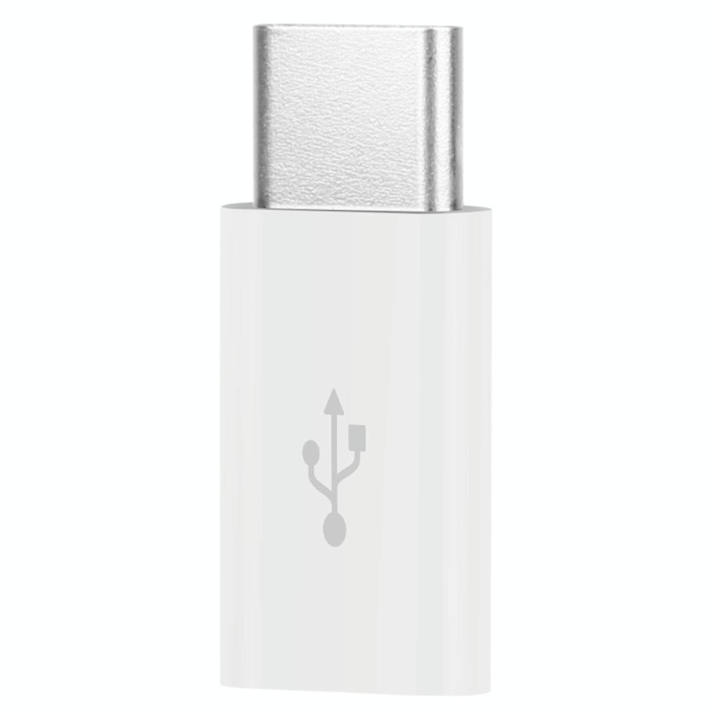 USB-C / Type-C 3.1 Male to Micro USB Female Converter Adapter, Length: 2.5cm(White)