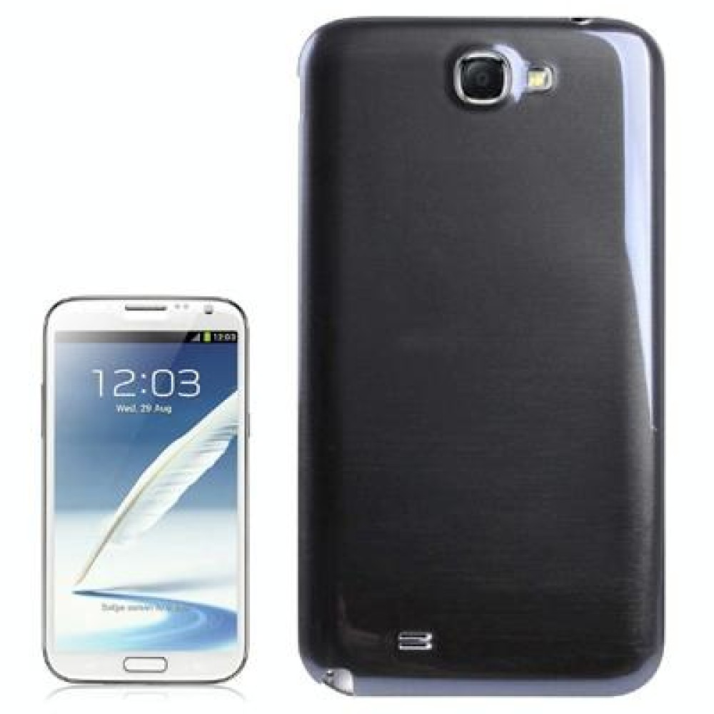 For Galaxy Note II / N7100 Original Plastic Back Cover with NFC (Dark Grey)