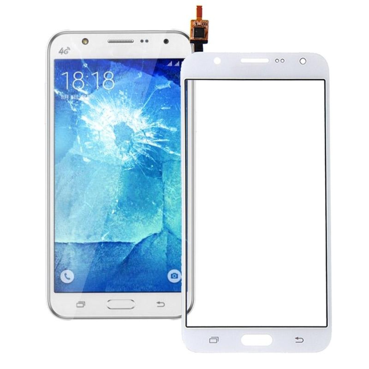 For Galaxy J7 / J700 Touch Panel (White)