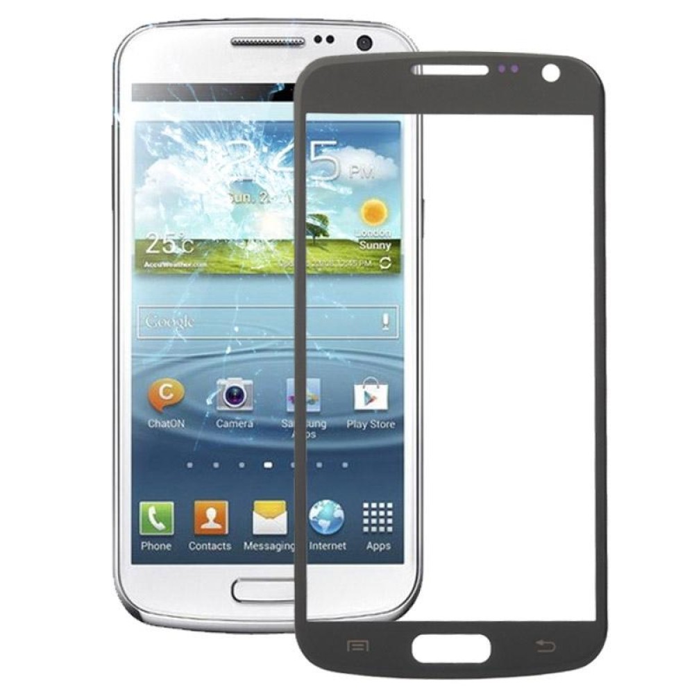 For Galaxy Premier / i9260 High Quality Front Screen Outer Glass Lens (Grey)