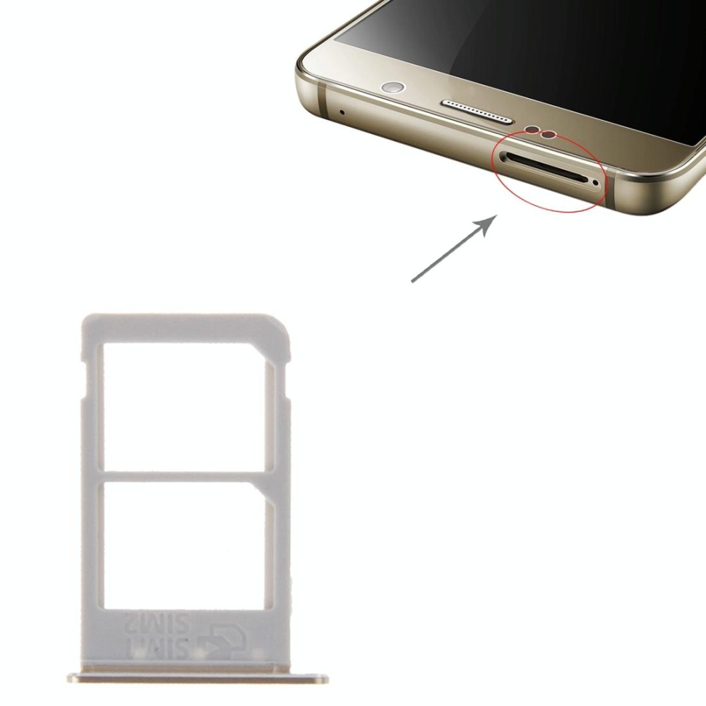 For Galaxy Note 5 / N920 2 SIM Card Tray  (Gold)