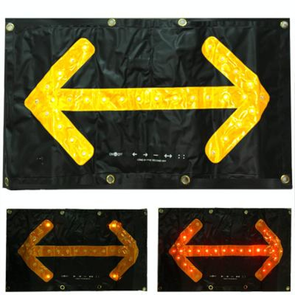 30 LED Car Safety Hazard Traffic Two-way Arrow Direction with Key Indicator Switch Signal Sign