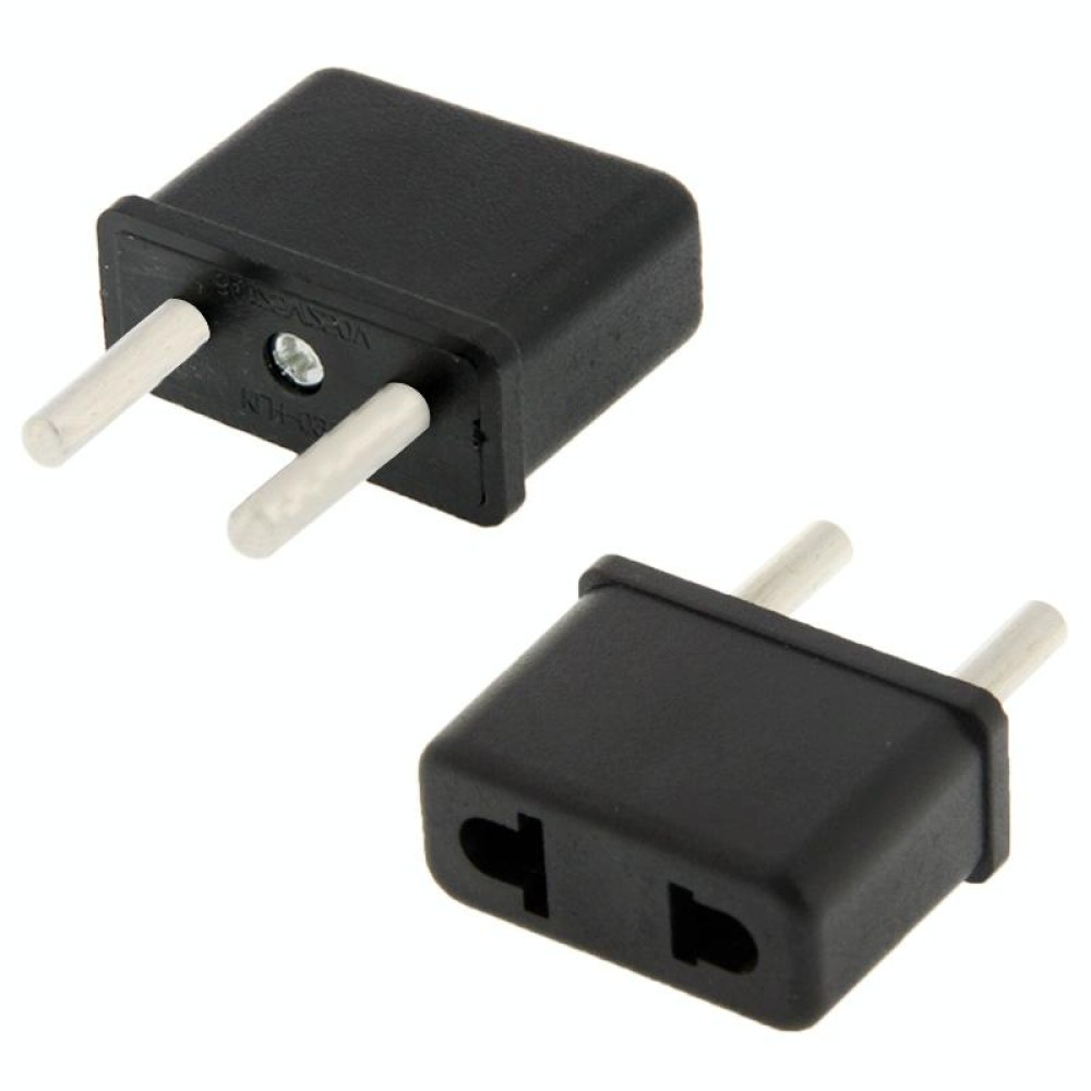 US / AU Plug to EU Plug AC Wall Universal Travel Power Socket Plug Adaptor(Black)