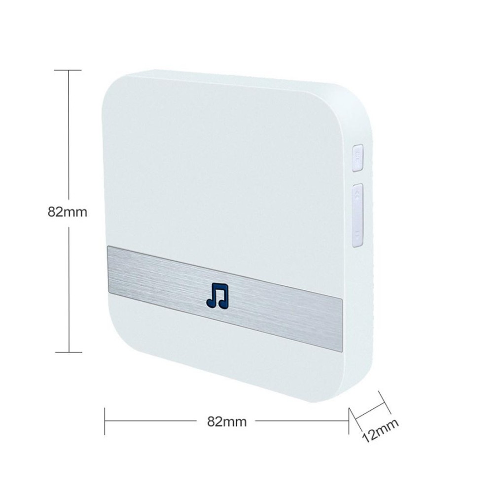 B10 52 Chimes 110dB Doorbell Receiver Low Power Consumption Home Door Tools, US Plug, AC 90-260V