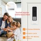 B10 52 Chimes 110dB Doorbell Receiver Low Power Consumption Home Door Tools, US Plug, AC 90-260V