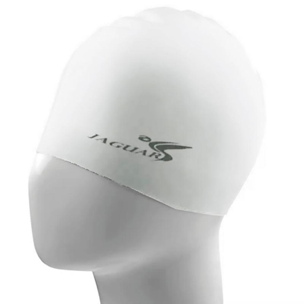 Pure Color Style Elastic Silicone Swimming Cap / Swimming Hat, SC301(White)