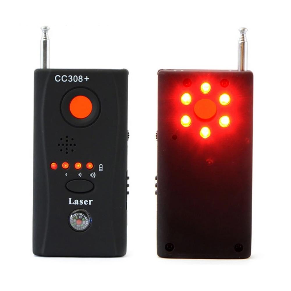 CC308+ Multi-Detector Full-Range All-Round Detector For Hidden Mini Camera / IP Lens/ GMS / RF Signal Detector Finder(Black)