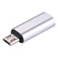 8 Pin Female to Micro USB Male Metal Shell Adapter, For Samsung / Huawei / Xiaomi / Meizu / LG / HTC and Other Smartphones(Silver)