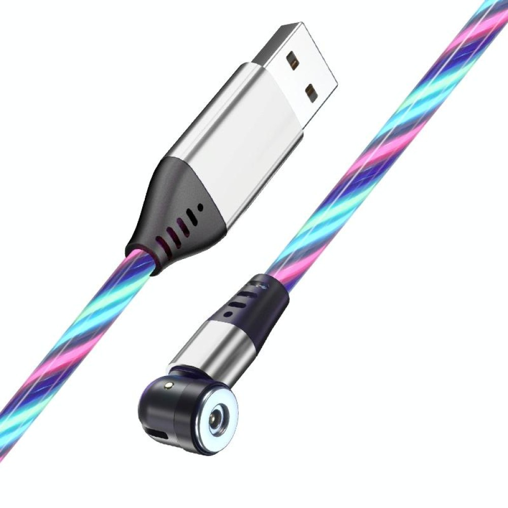 2.4A 540 Degree Bendable Streamer Magnetic Data Cable without Magnetic Head, Cable Length: 1m (Colour)